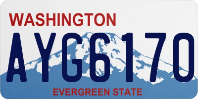 WA license plate AYG6170