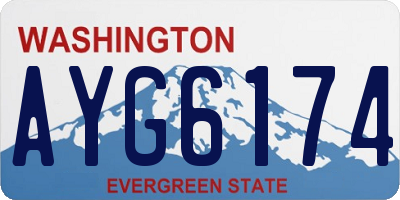 WA license plate AYG6174