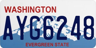 WA license plate AYG6248