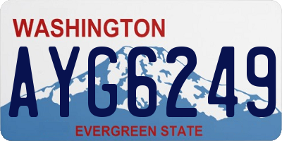 WA license plate AYG6249