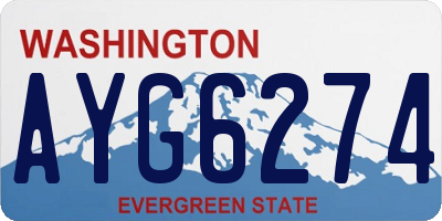 WA license plate AYG6274