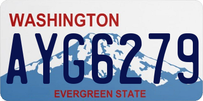 WA license plate AYG6279