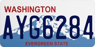 WA license plate AYG6284