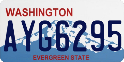 WA license plate AYG6295
