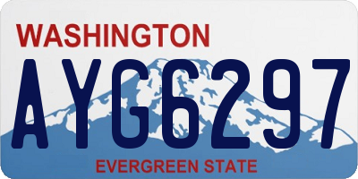 WA license plate AYG6297