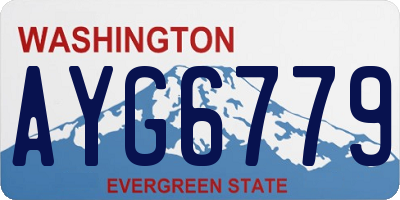 WA license plate AYG6779