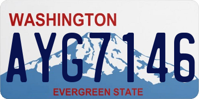 WA license plate AYG7146