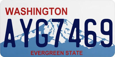 WA license plate AYG7469