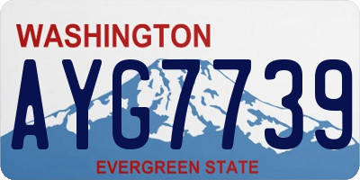 WA license plate AYG7739