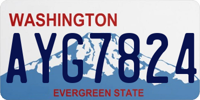 WA license plate AYG7824