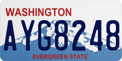 WA license plate AYG8248