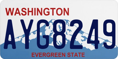 WA license plate AYG8249