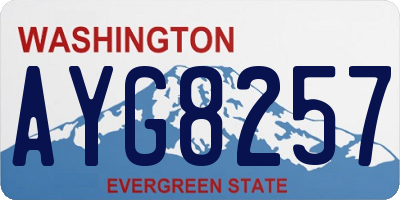 WA license plate AYG8257