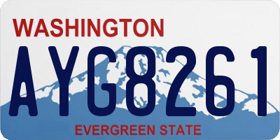 WA license plate AYG8261