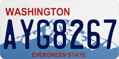 WA license plate AYG8267