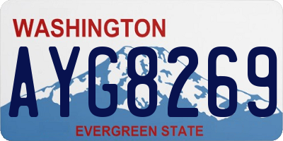 WA license plate AYG8269