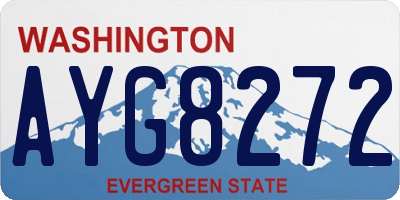 WA license plate AYG8272
