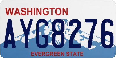 WA license plate AYG8276