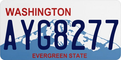 WA license plate AYG8277