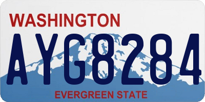 WA license plate AYG8284