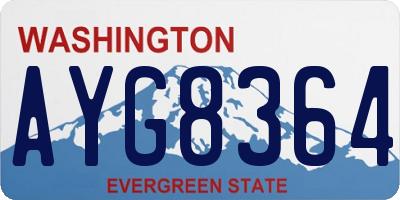WA license plate AYG8364