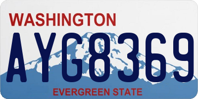 WA license plate AYG8369
