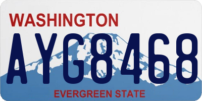 WA license plate AYG8468