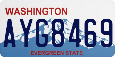 WA license plate AYG8469