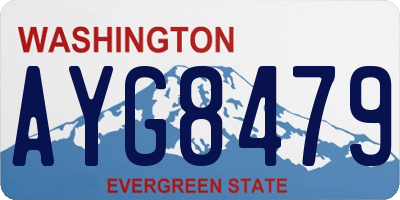 WA license plate AYG8479