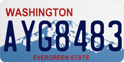 WA license plate AYG8483