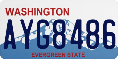 WA license plate AYG8486