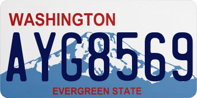 WA license plate AYG8569
