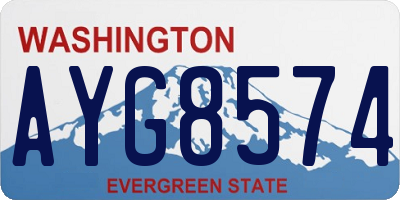WA license plate AYG8574