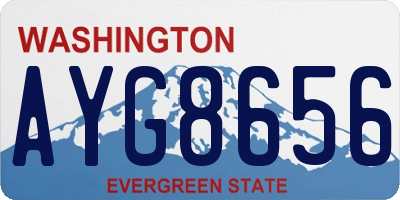 WA license plate AYG8656
