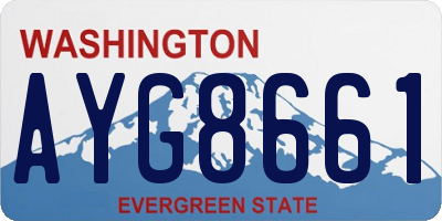 WA license plate AYG8661