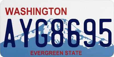 WA license plate AYG8695