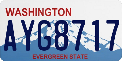 WA license plate AYG8717
