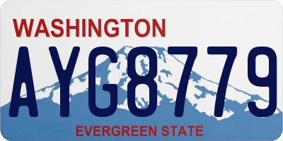 WA license plate AYG8779