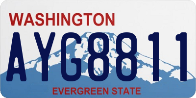 WA license plate AYG8811