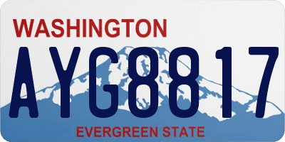 WA license plate AYG8817