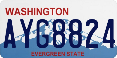 WA license plate AYG8824