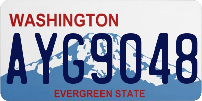 WA license plate AYG9048