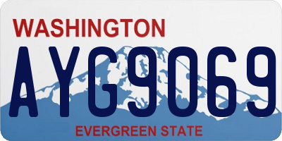 WA license plate AYG9069