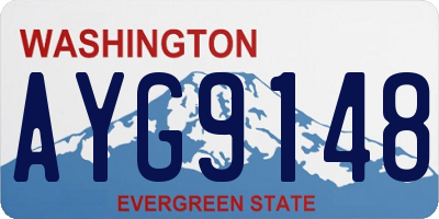 WA license plate AYG9148