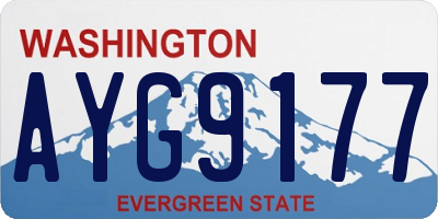 WA license plate AYG9177