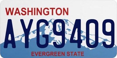 WA license plate AYG9409