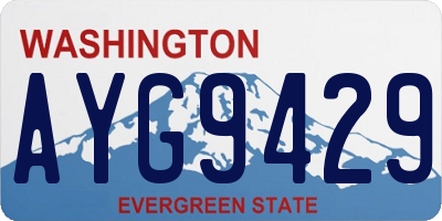 WA license plate AYG9429