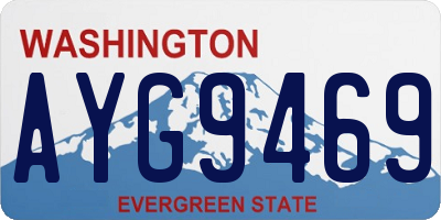 WA license plate AYG9469