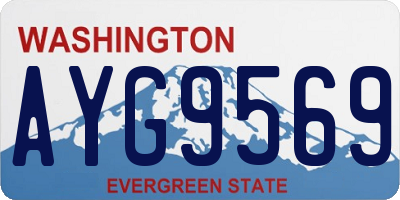 WA license plate AYG9569