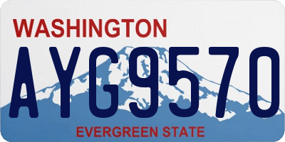 WA license plate AYG9570